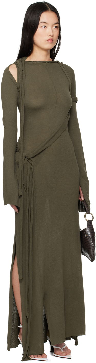 Pокля Ottolinger Ottolinger Deconstructed Long Sleeve Maxi Dress Зелено | 10550050601, 1