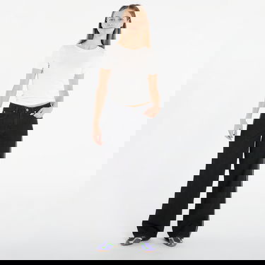 Дънки adidas Performance FIREBIRDTRACK Wide Leg Striped Denim Pant Черно | KD2909, 3