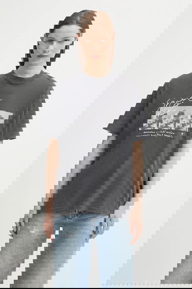 Тениска Anine Bing Anine Bing Ashton Graphic T-Shirt Сиво | A.08.11304, 0