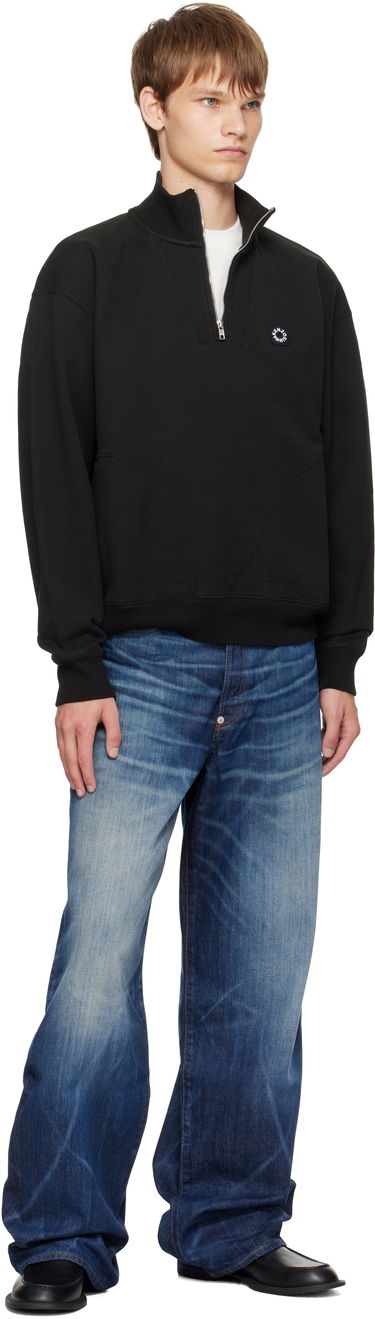 Дънки KENZO Kenzo Paris Turn Up Wide Fit Jeans Синьо | FF65DP4216I7, 3