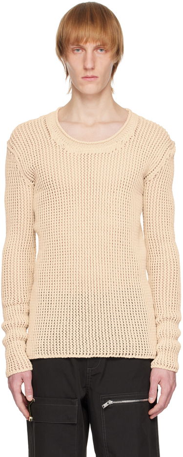Пуловер Dion Lee Grid Knitted Sweater Бежово | C7163R23, 0