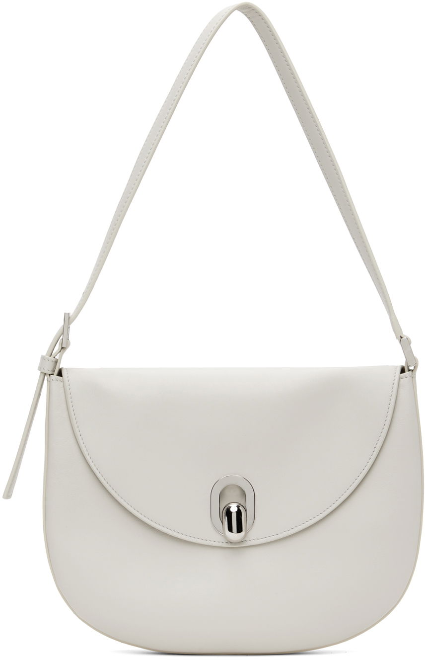 Дамска чанта Savette Off-White Small Tondo Bag Бяло | H-008-01-01, 0