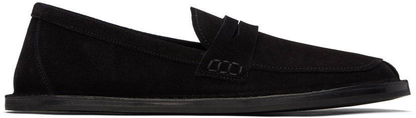 Кецове и обувки The Row The Row Cary Suede Loafers Черно | F2046-L25