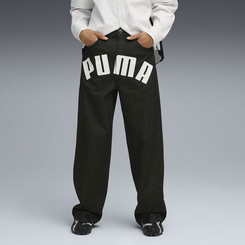 Дънки Puma A$AP ROCKY Wide Leg Printed Denim Pants Черно | 633396_01