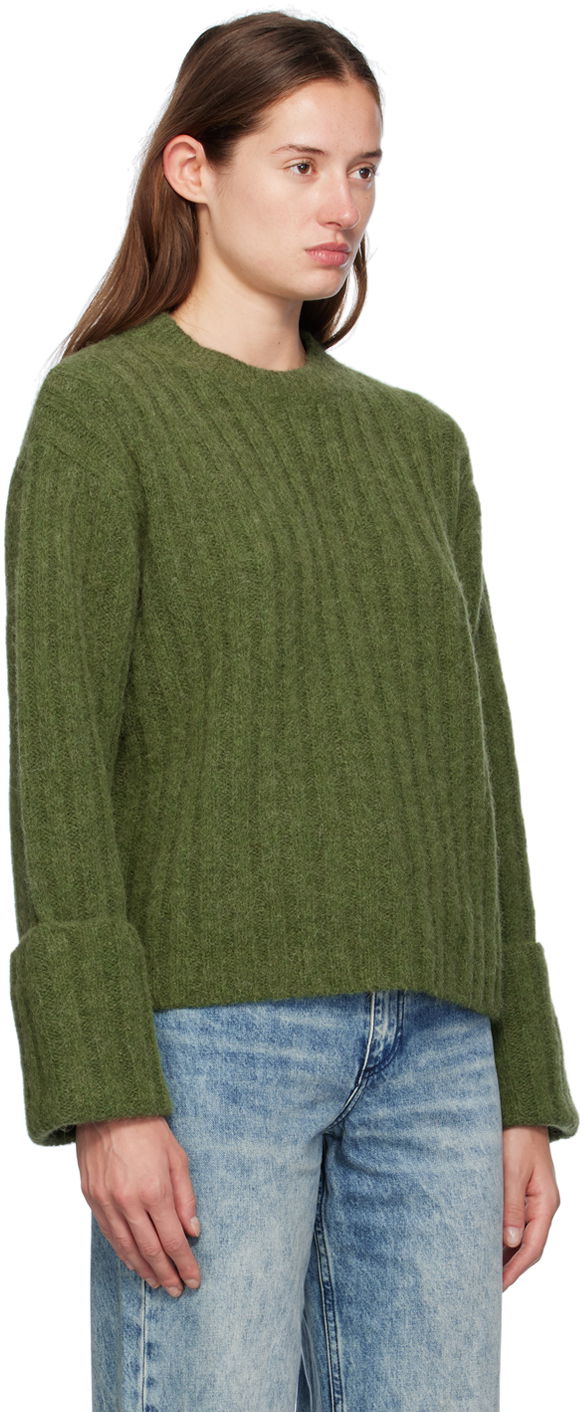 Пуловер rag & bone Rag & Bone Stassi Crewneck Sweater Зелено | WAS24F066ON66, 1