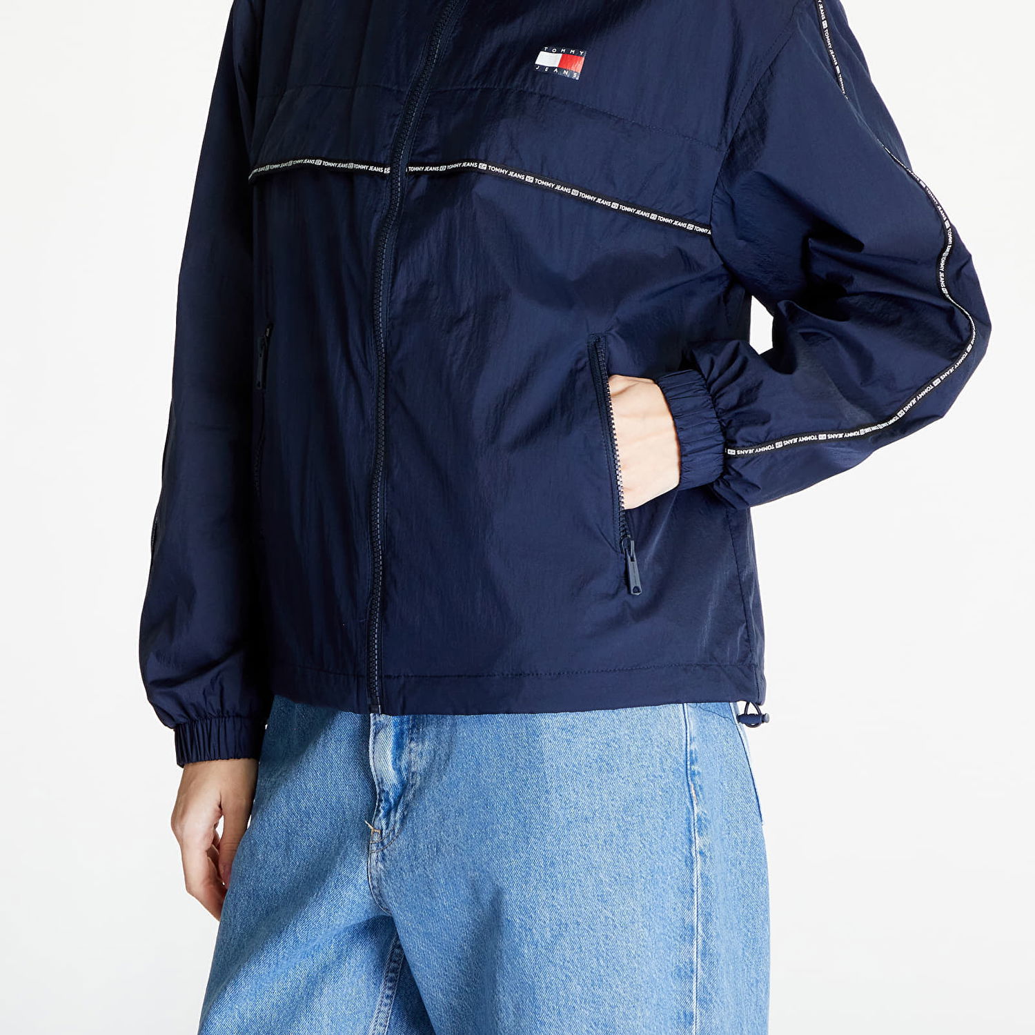 Ветровка Tommy Hilfiger Chicago Tape Windbreaker Dark Night Navy Тъмно синьо | DW0DW17753 C1G, 1