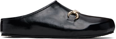 Аксесоари Marine Serre Marine Serre Smooth Leather MS Slip-on Loafers Черно | MFW022A CLEA0004, 0