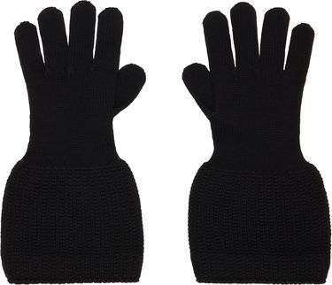 Ръкавици Yohji Yamamoto YOHJI YAMAMOTO Knitted Gloves Черно | HL-W04-160, 0