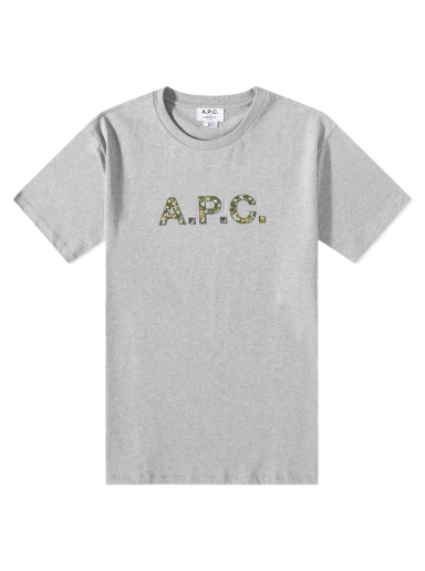 Тениска A.P.C. Liberty x Camo Logo Tee Сиво | COFDW-H26233-PLB