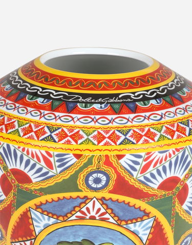 Домашен декор Dolce & Gabbana Dolce & Gabbana Large Amphora Porcelain Vase Многоцветен | TCC198TCAMVUC067, 2