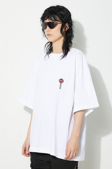 Тениска Fiorucci Fiorucci Lollipop Patch Boxy T-Shirt Бяло | M01FPTSH103CJ01WH03, 3