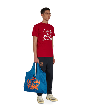 Голяма пазарска чанта Serving the People Kyle Miller Yoga Packable Tote Bag Тъмно синьо | STPS21KYLETOTE 005, 4