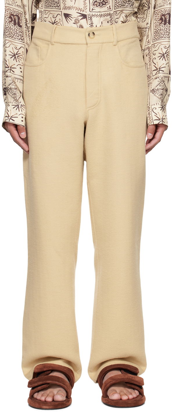 Панталони Nanushka Savi Baggy Trousers Бежово | NM22PFPA01372, 0