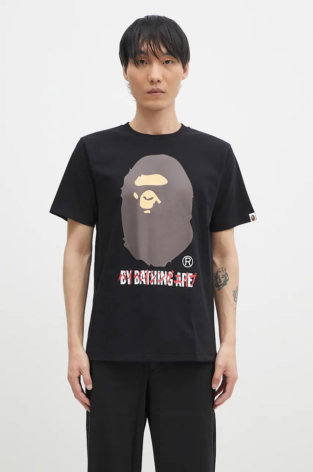 KATAKANA BY BATHING APE TEE Print T-shirt