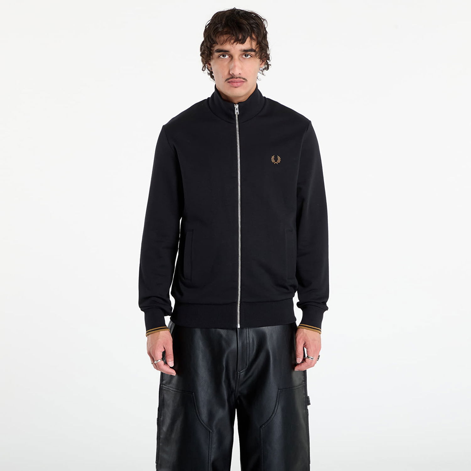 Суитчър Fred Perry Fred Perry Zip Through Sweatshirt Черно | J1327 102, 0