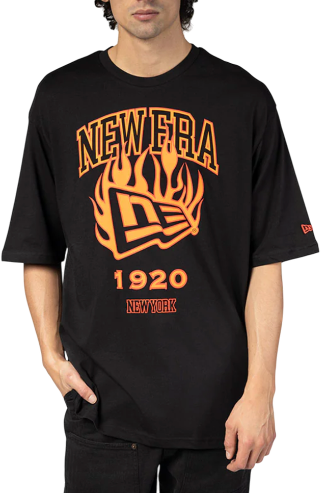 Ne Flag Flame New York 1920 Oversized T-Shirt