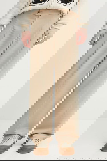 Панталони KENZO Kenzo Pleated Wool Chino Pants Бежово | FF65PA3689RZ, 0