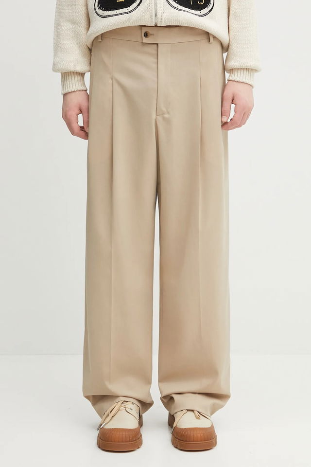 Kenzo Pleated Wool Chino Pants