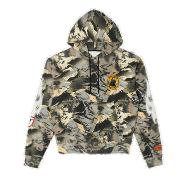 Суитчър HERON PRESTON Camo Flaming Hoodie Зелено | HMBB017S22JER0025901, 0