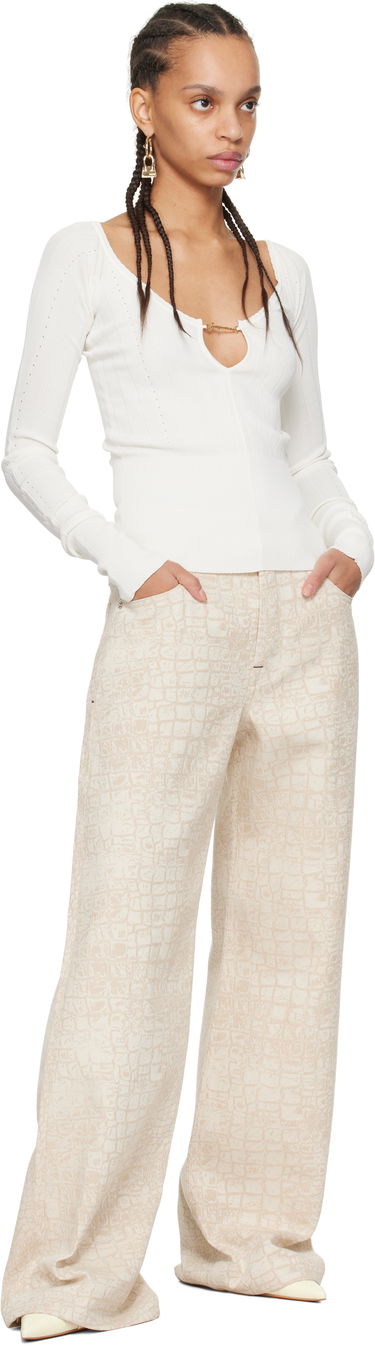 Пуловер Jacquemus Jacquemus Les Classiques 'Le haut Pralu' Long Sleeve Top Черно | 24E241KN357-2358, 3