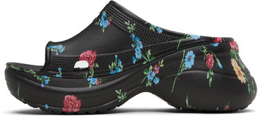 Кецове и обувки Balenciaga Balenciaga Crocs Edition Floral Pool Slides Черно | 677389W1S8G, 2