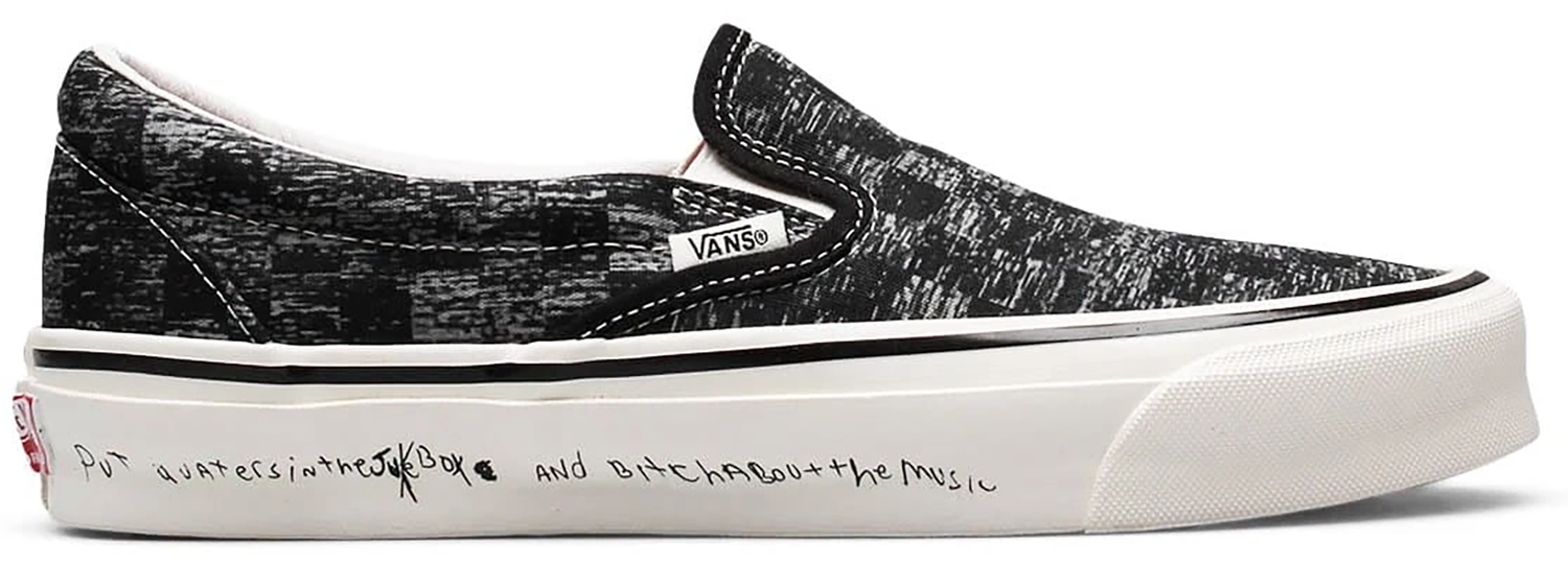 Кецове и обувки Vans Classic Slip-On LX Jim Goldberg TV Static Черно | VN0A45JK00T, 0
