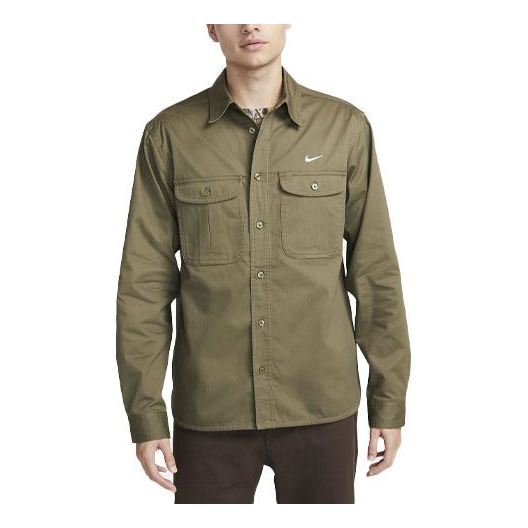 Риза Nike SB Woven Skate Long-Sleeve Shirt Зелено | DQ6288-222, 0