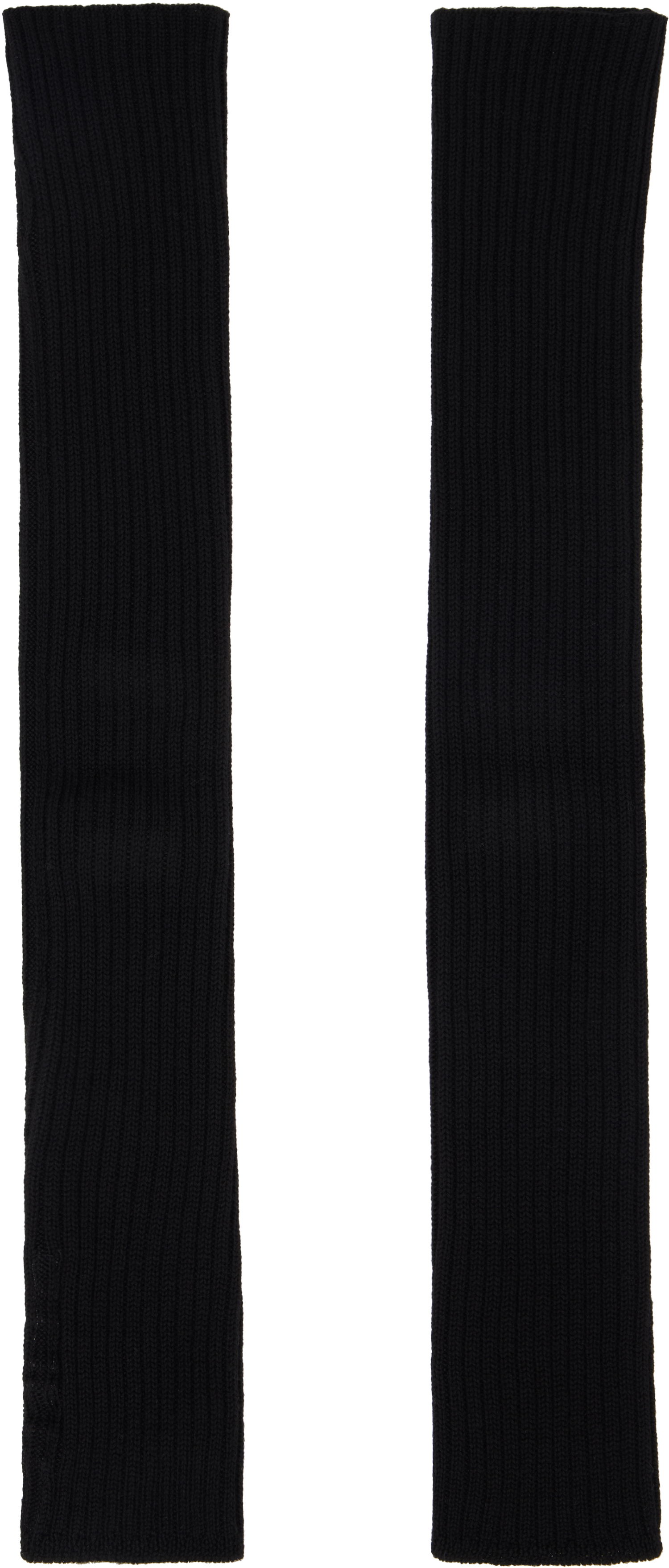 Ръкавици Rick Owens Rick Owens Hollywood Rasato Knit Arm Warmers Черно | RU01E5488 WS, 0