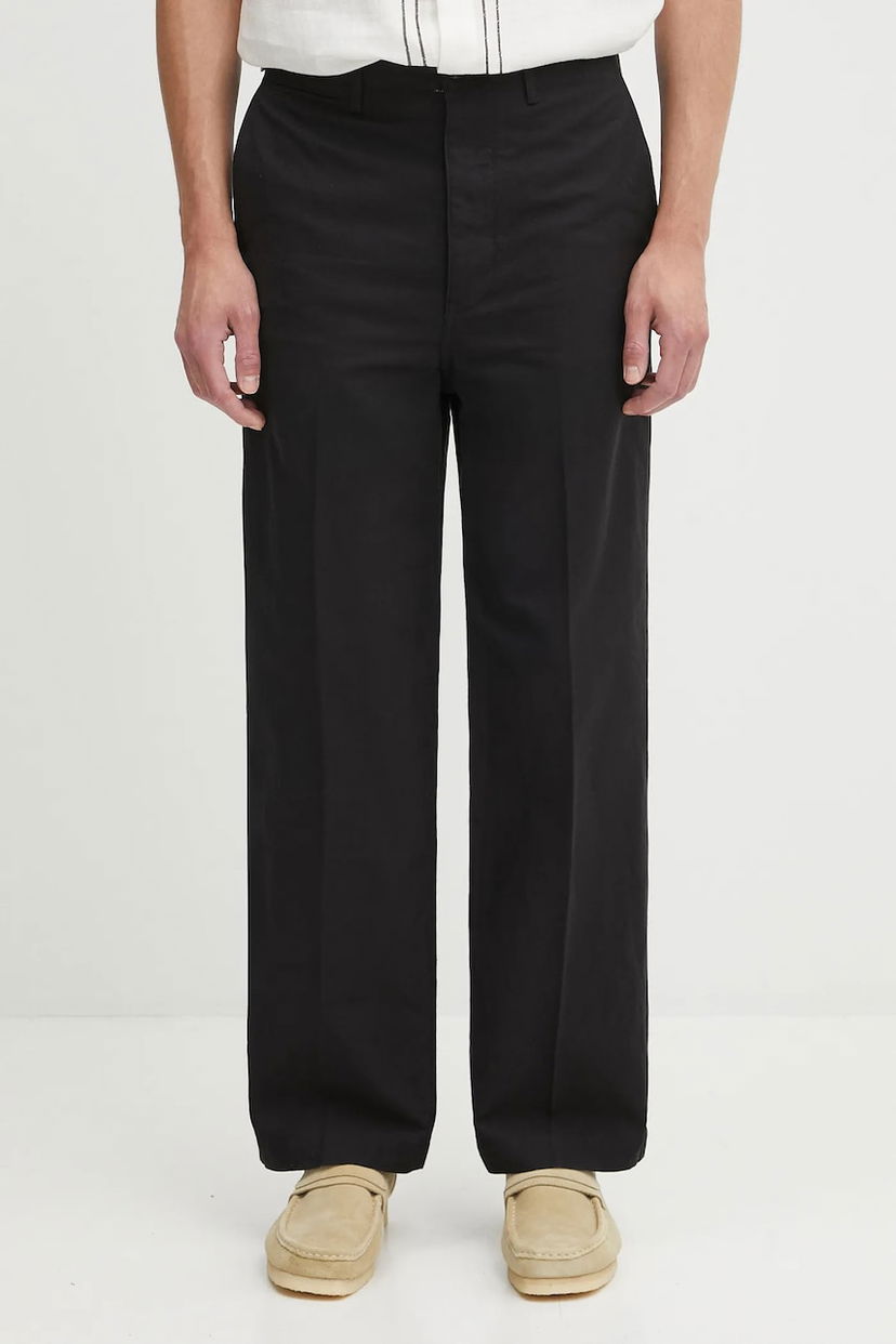 Панталони visvim Visvim Ex Wide Chino Pants Черно | 125105008008