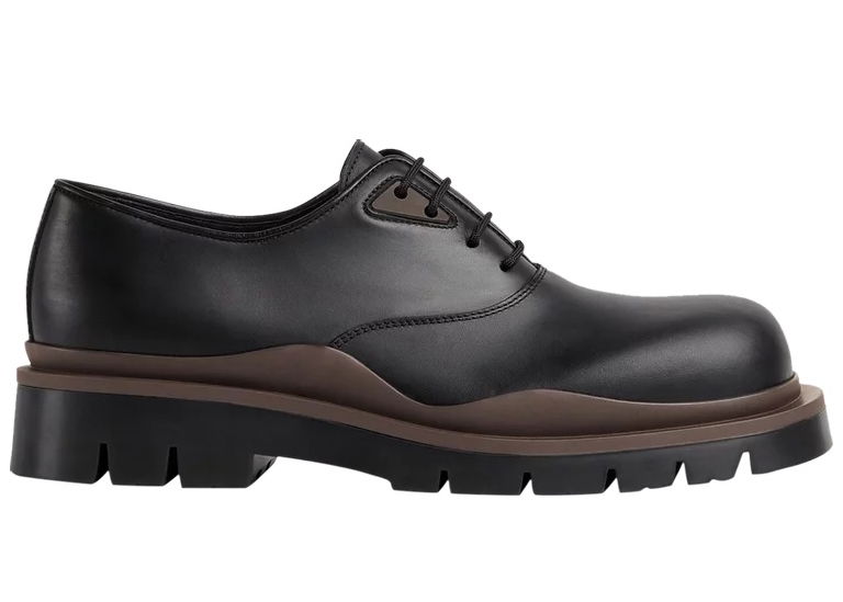 Кецове и обувки Bottega Veneta Tire Lace Up Leather Shoes Кафяво | 667073VBS501314, 0