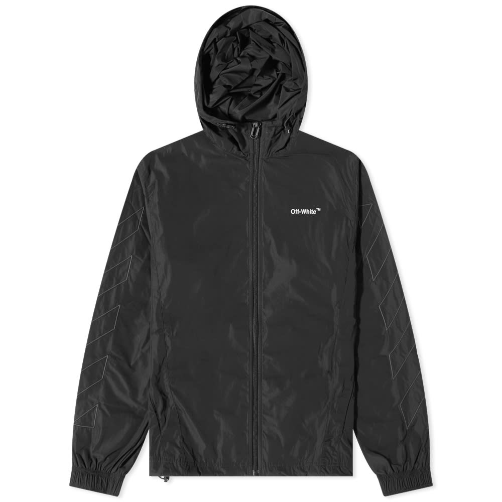 Ветровка Off-White Diagonal Outline Track Zip Hoody Черно | OMBD039C99FAB0011010, 0