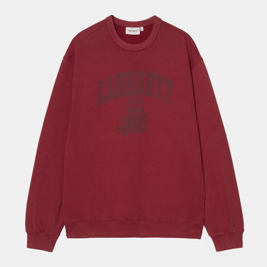 Суитчър Carhartt WIP Faded Pond Corps Sweatshirt heavy stone wash Бургунди | I036065_9, 0
