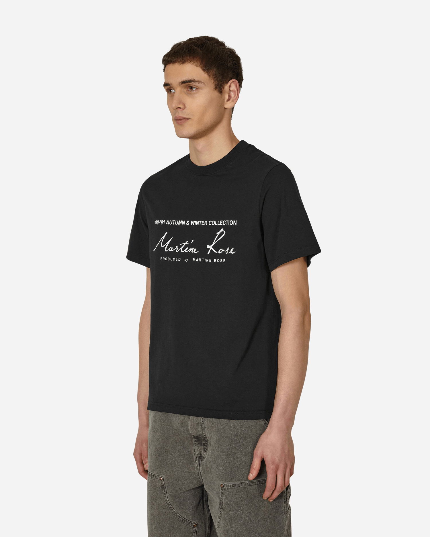 Тениска Martine Rose Martine Rose Classic Logo T-Shirt Черно | CMR-603JC-BLACK, 1