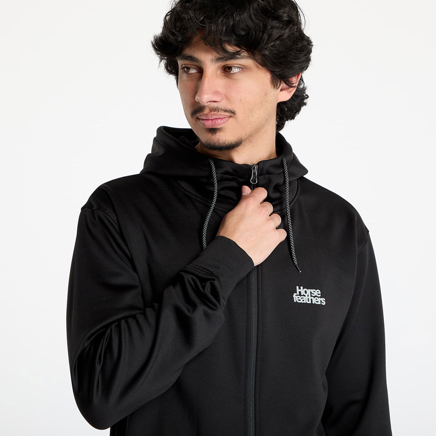 Суитчър Horsefeathers Horsefeathers Callum Hoodie Черно | TM077A, 1