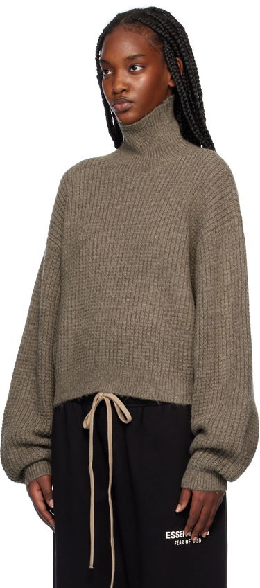 Пуловер Fear of God Fear of God ESSENTIALS Heavy Waffle Turtleneck Кафяво | 192HO247321FW, 3