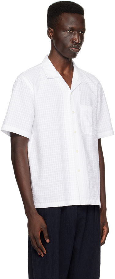 Риза Universal Works Universal Works Road Short Sleeve Shirt Бяло | 30650, 1
