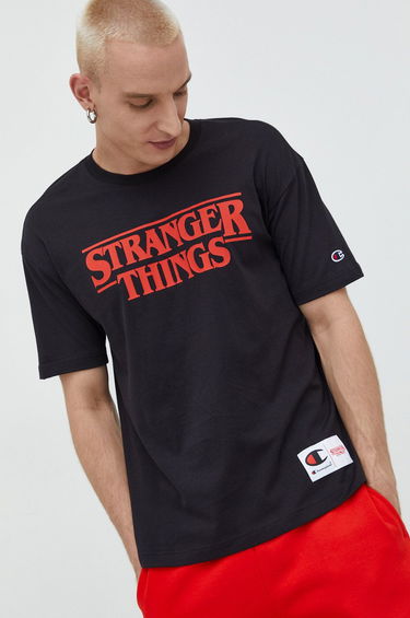 Тениска Champion T-shirt Xstranger Things Черно | 217791, 0