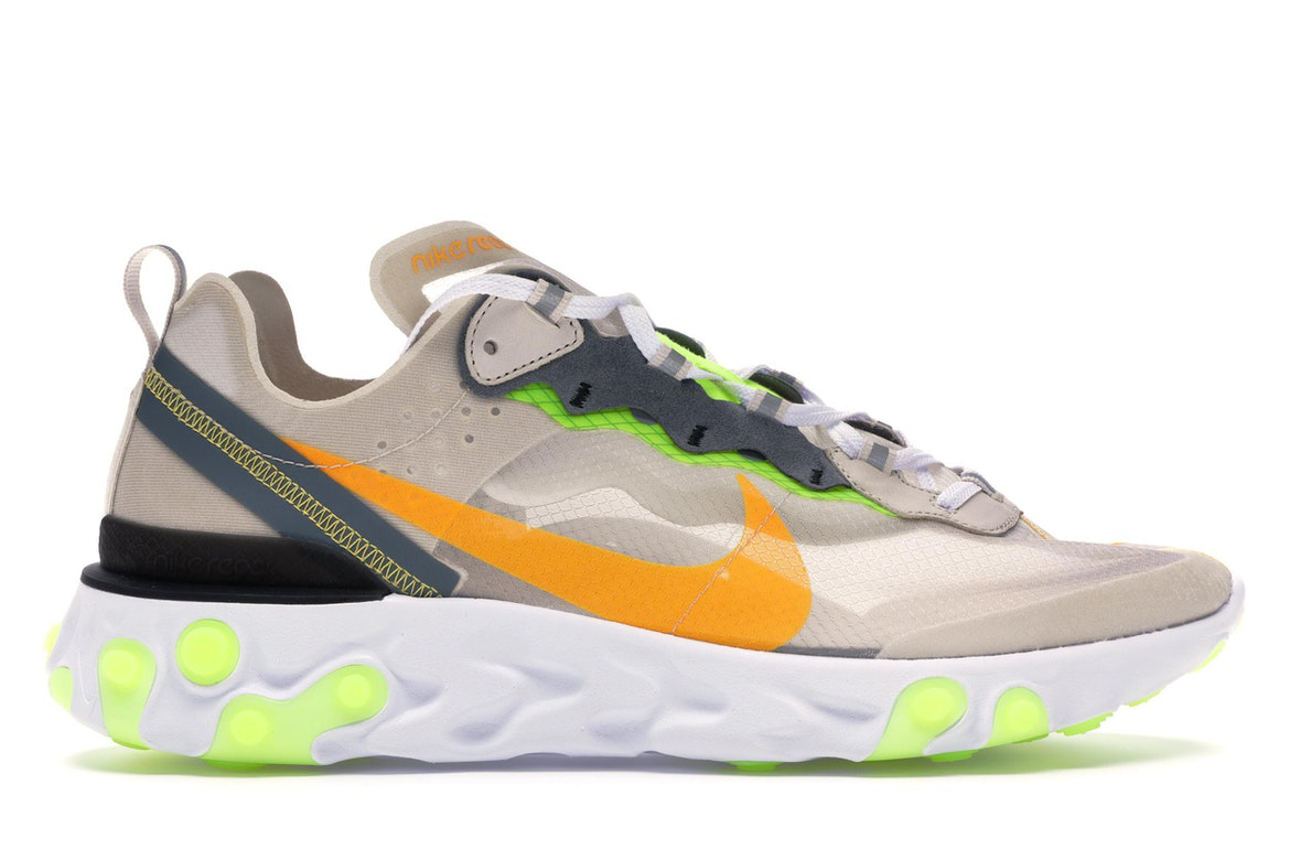Кецове и обувки Nike React Element 87 Light Orewood Brown Сиво | AQ1090-101, 0