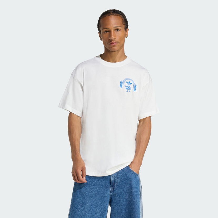 Тениска adidas Performance Music Fests Graphic Tee Бяло | KQ9955
