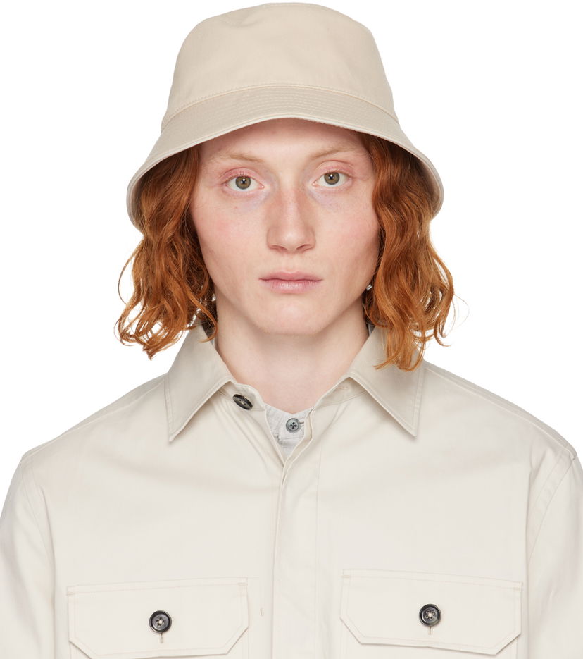 Шапка ZEGNA Bucket Cotton Hat Бежово | Z7I02HA7-B7B