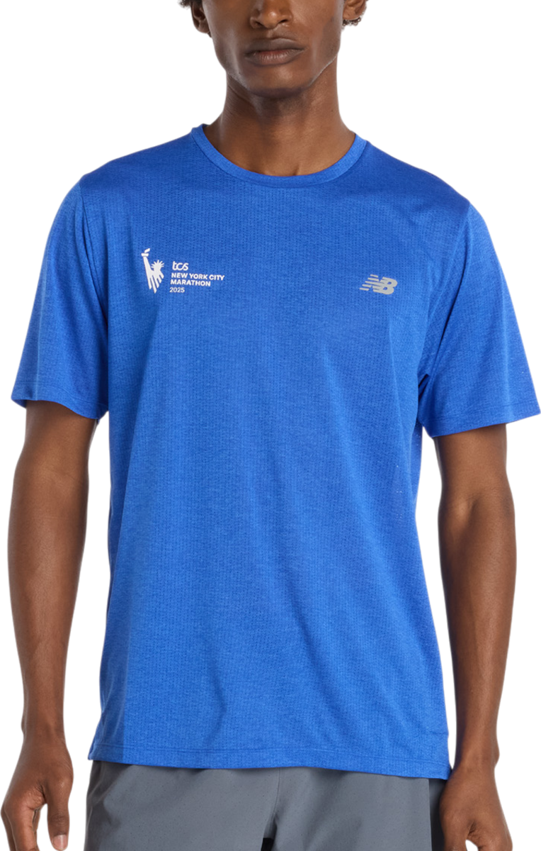 Тениска New Balance New Balance NYC Marathon Athletics T-Shirt Синьо | mt53253m-bea, 0