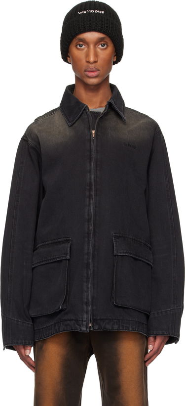 Шапка We11done We11done Classic Washed Denim Jacket Черно | WD-DJ3-24-334-U-BK, 0