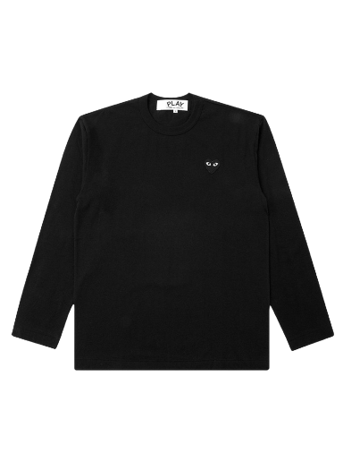 Тениска Comme des Garçons PLAY Black Emblem T-Shirt Черно | AZ T120 051 1