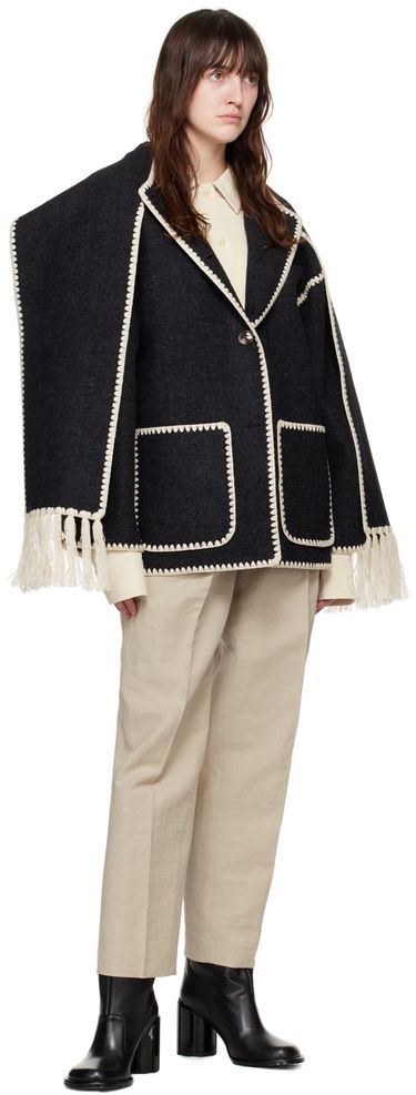 Панталони TOTEME Double-Pleated Trousers Бежово | 243-WRB847-FB0196, 3