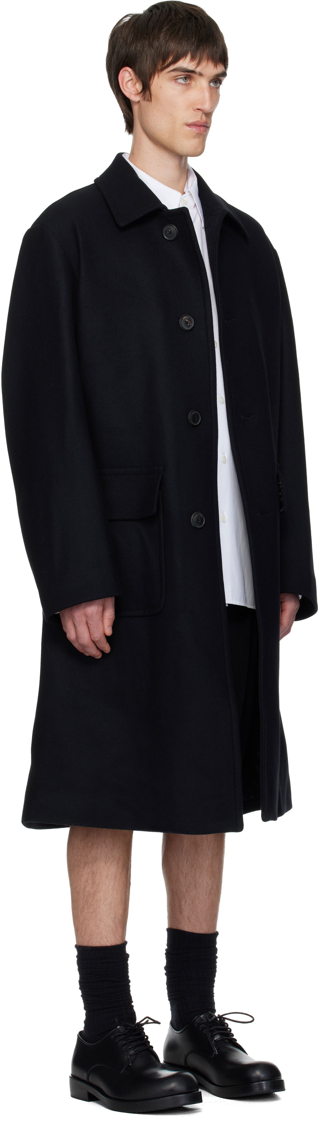 Палта Dries Van Noten Dries Van Noten Wool Coat Черно | 252-020209-2216, 1