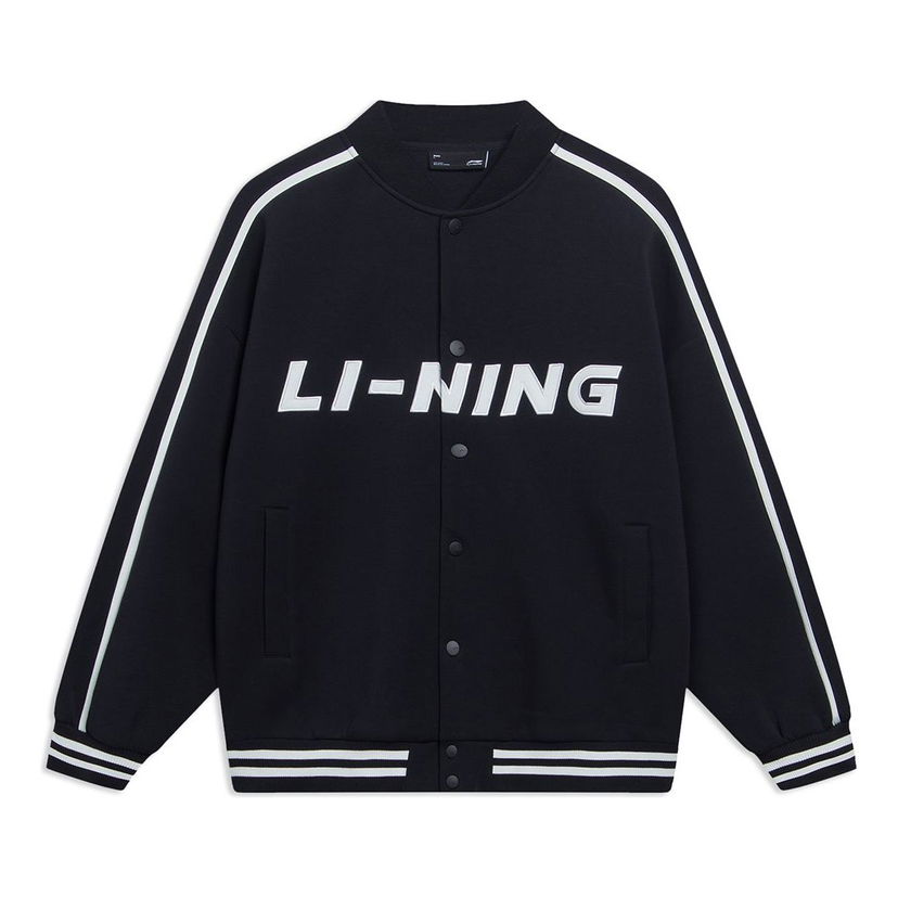Яке бомбър Li-Ning Striped Graphic Baseball Jacket Тъмно синьо | AWDT545-2