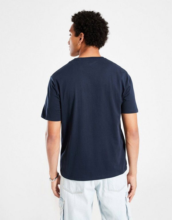 Тениска Timberland New Small Logo Print Short Sleeve T-Shirt Тъмно синьо | TB0A6WWTT271, 1