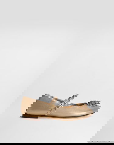 Кецове и обувки Dolce & Gabbana Dolce & Gabbana Nappa Leather Ballet Flats With Brooches Металик | D11376AX26180997, 0