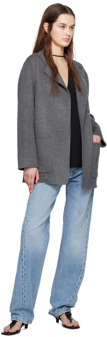 Яке TOTEME TOTEME Patch Pocket Jacket Сиво | 242-WRO1613-FB0006, 3