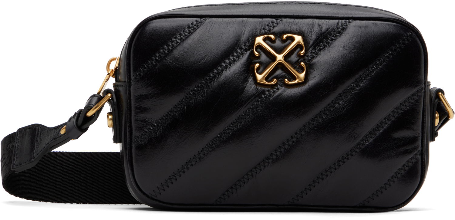 Чанта през рамо Off-White Quilted Crossbody Bag Черно | OWNN18EC99LEA0011000, 0